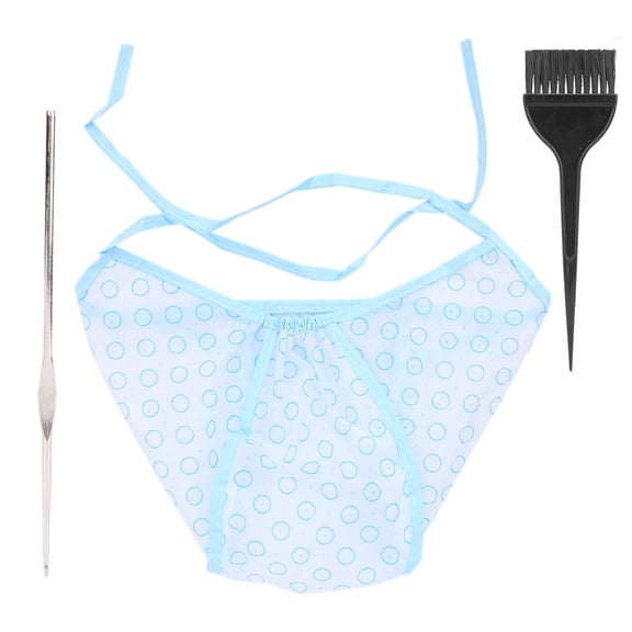 Hair Highlights Cap Set Reusable Highlight with Dyeing Brushes Hook Needle