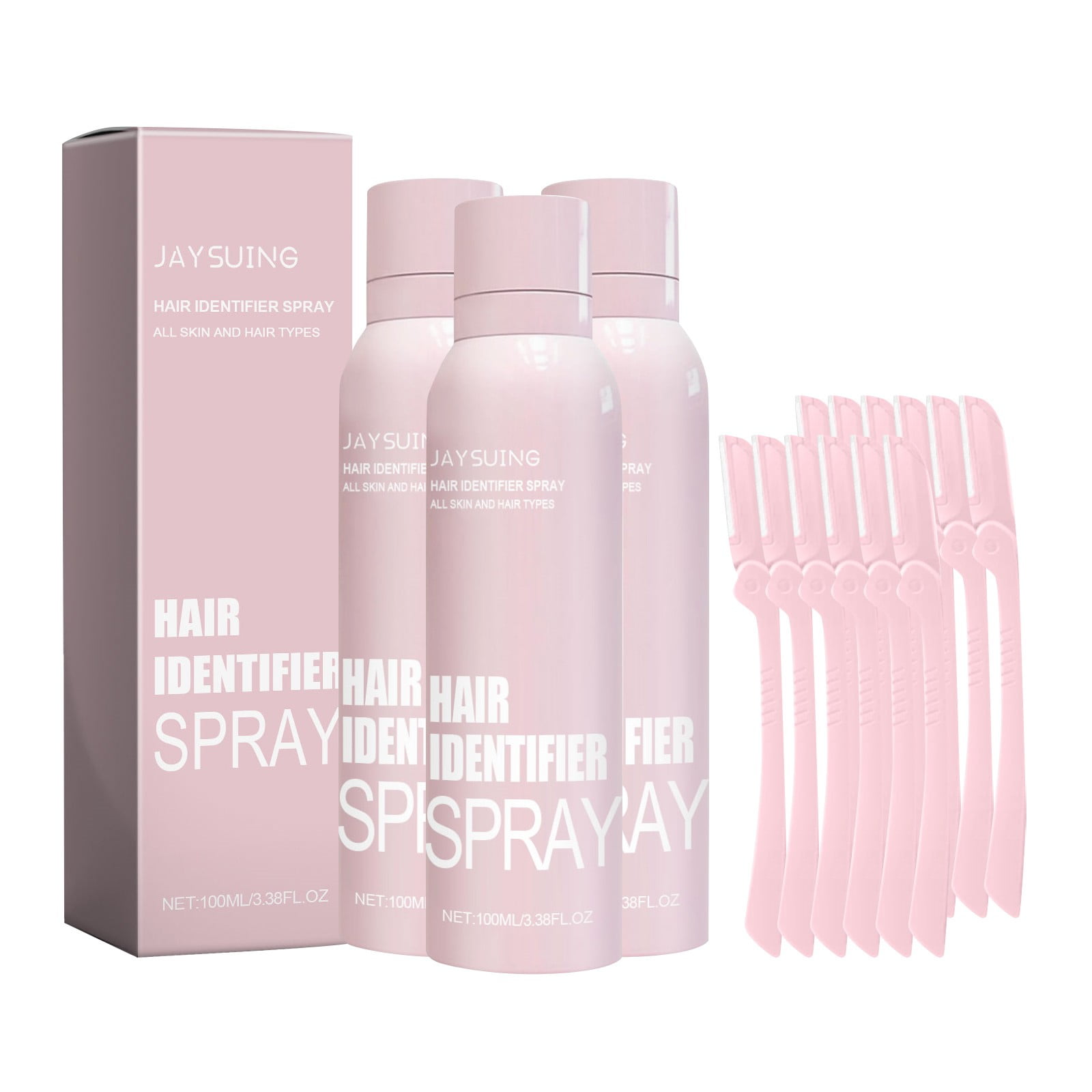 Hair Identifier Spray for Face Shaving White, Face Hair Identifier