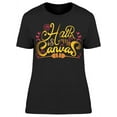 thumbnail image 1 of Hair Is My Canvas T-Shirt Women -Image by Shutterstock, Female x-Large, 1 of 2
