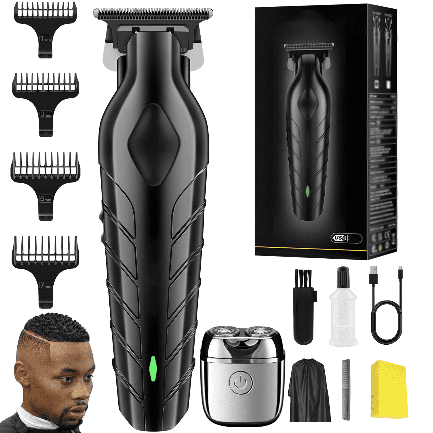 Line Clipper Hair Liners For Men,2025 New Zero-Gapped 3-in-1 Razor,Trimmers For ...