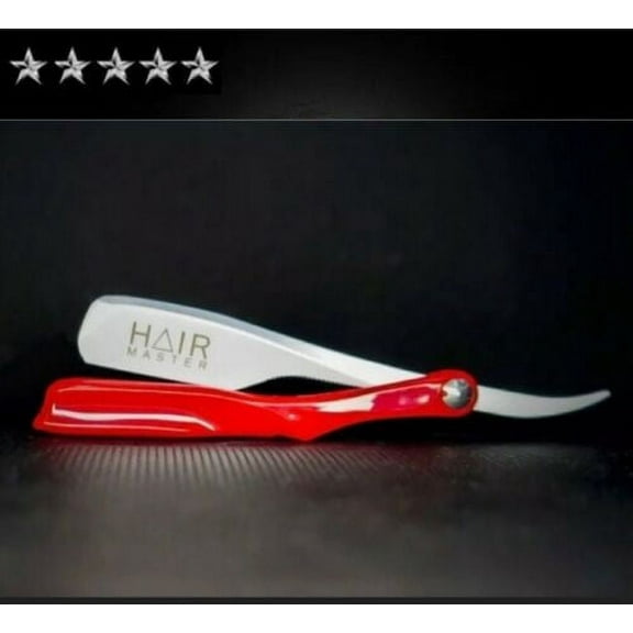 Straight Polished Exposed Shaving Straight Razor Barber Red