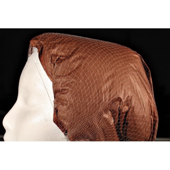 cellucap hn5dbgra hairnet, dark brown, universal, pk144
