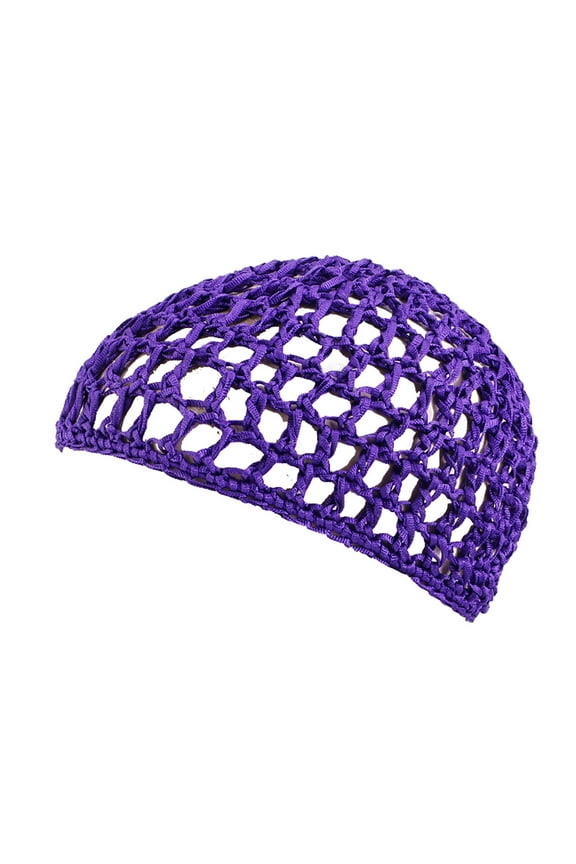 Hair Net! Yigetop Women's Handmade Hairnet Wig Cap Top Net Cap Solid Color Hair Care Cap Sleeping Cap Hair Wrap for Sleep Purple One Size
