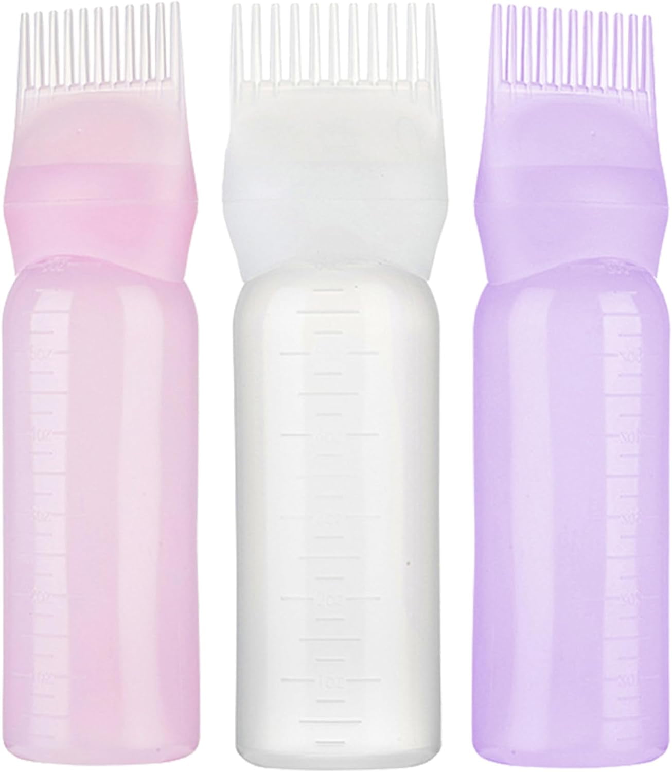 Hair Oil Applicator Bottle Hair Dye Applicator Bottle with Scale 180ML