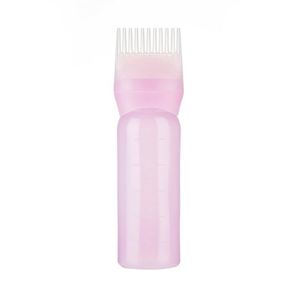 Hair Oil Applicator, Portable Hair Dye Applicator Comb Bottle, Graduated Scale Hair Coloring Brush, Reusable PE Material Hair Salon Tool for Dyeing, Easy to Use and Carry