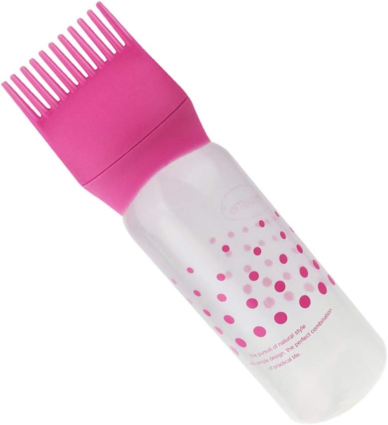 Hair Oil Bottle Hair Dye Bottle Applicator 3Pcs Root Comb Applicator