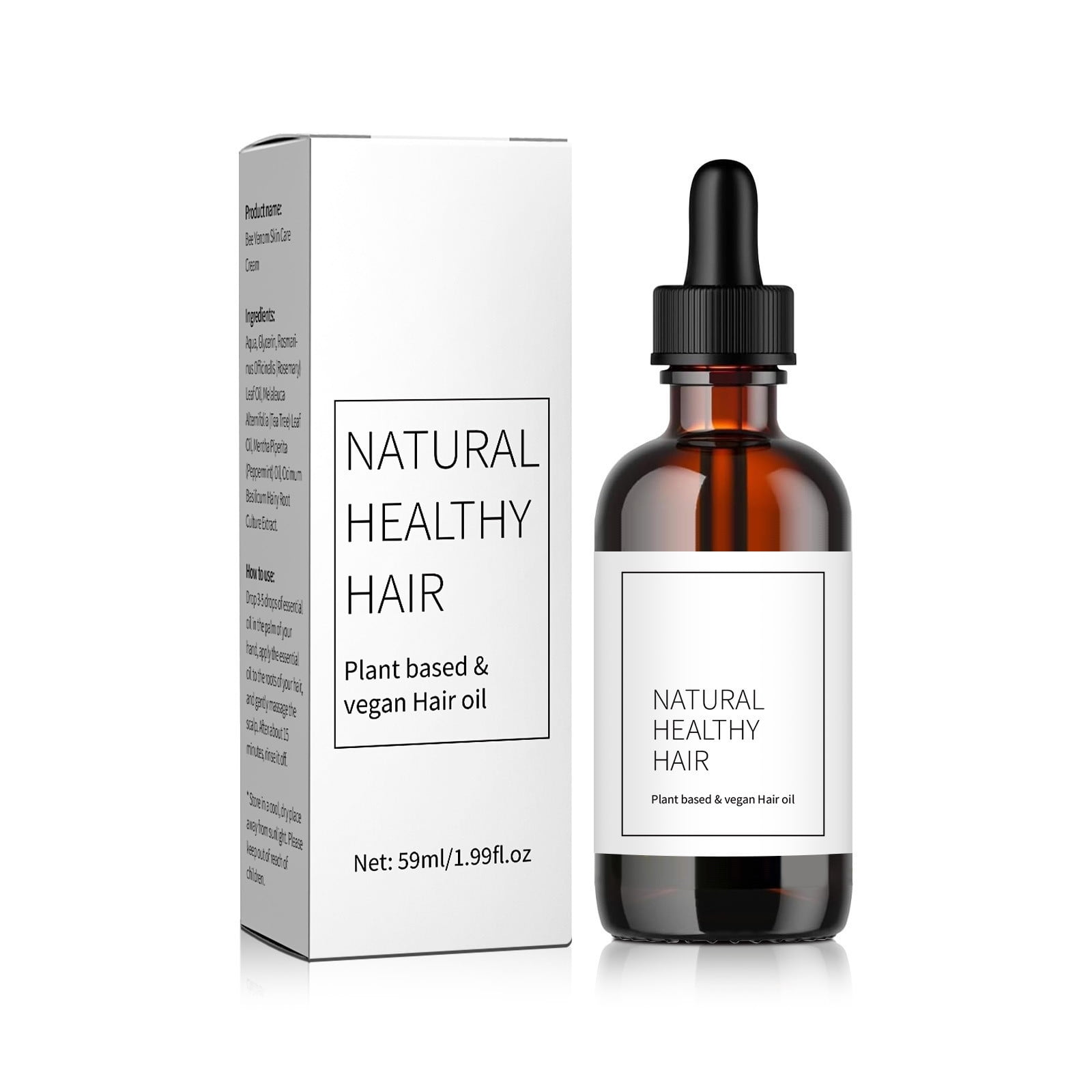 Hair Oil for Curly Frizzy Damaged Dry Hair for Women and Men Nourish
