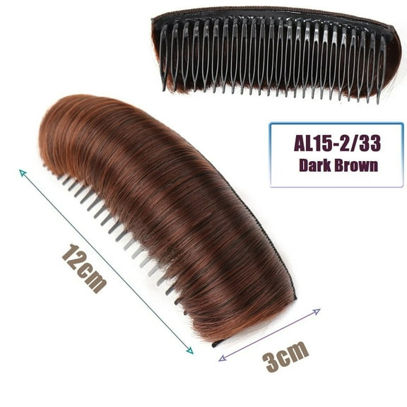 Hair Pad, Hair Cushion, High Temperature Silk Hair Insert for Elegant Hairstyles, Suitable for Long, Short, Thick or Thin Hair, Easy to Use, Secure Fit with Steel Clips