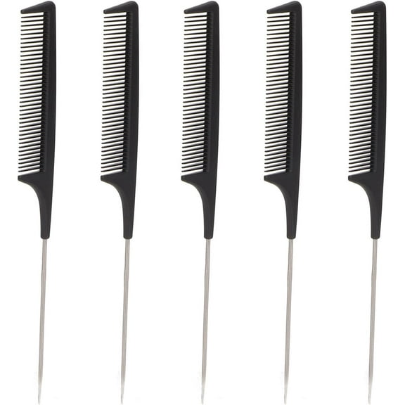 Hair Parting Combs, 10pcs Rat Tail Combs Fine Teeth Smoothing Rounded Surfaces Pointed Hair Parting Combs