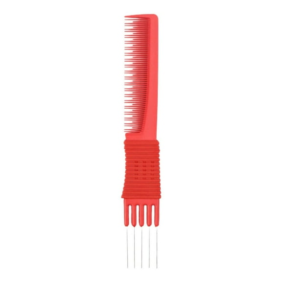 Hair Pick Double Side Pick Salon Teasing Back Combs With Steel Lift Teasing Combs With Metal Prong Combs For Women