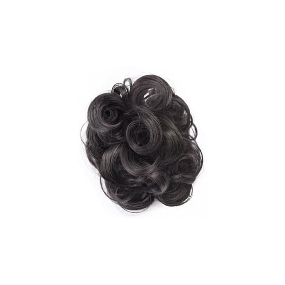 Hair Piece Ball Head Clip-on Wig Curly Fake Hair Bun Fashion 9CR9