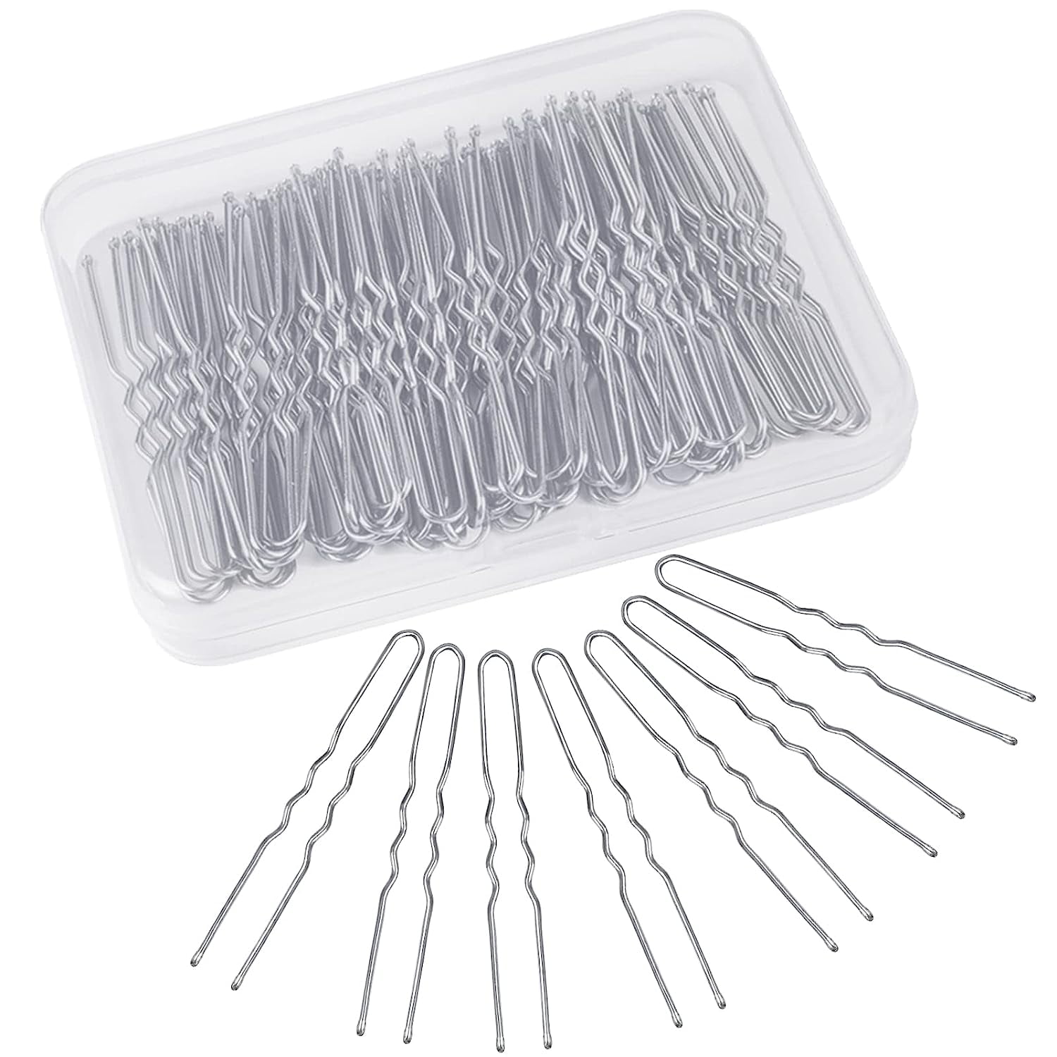 Hair Pins for Women, 2.75 inch Hair Pins for Buns Silver U Shaped Hair