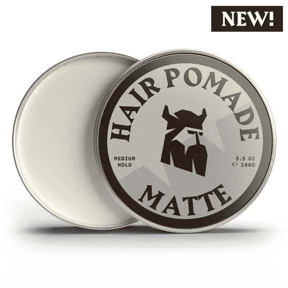 Striking Viking Hair Pomade Matte Finish Water Based Medium Strong Hold for Men Linen