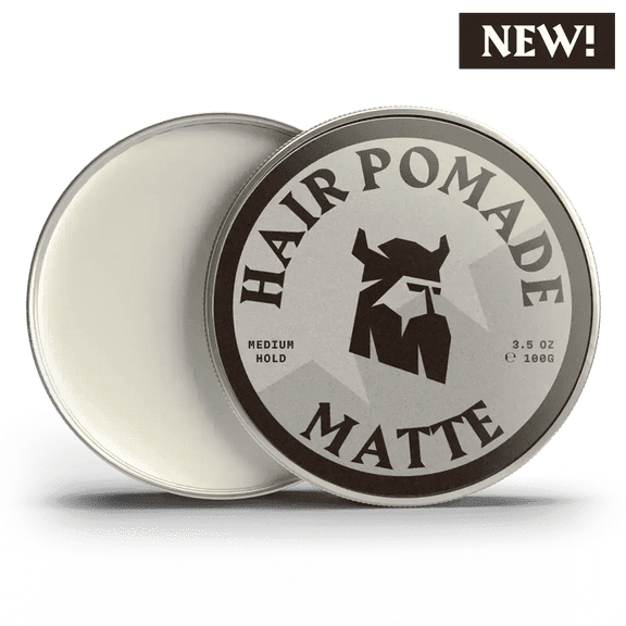 Striking Viking Hair Pomade Matte Finish Water Based Medium Strong Hold for Men Linen