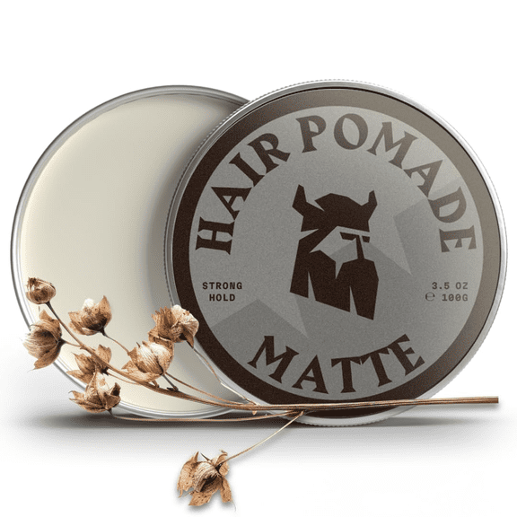 Striking Viking Matte Hair Pomade Linen Scent Strong Hold Water Based Hair Styling Pomade