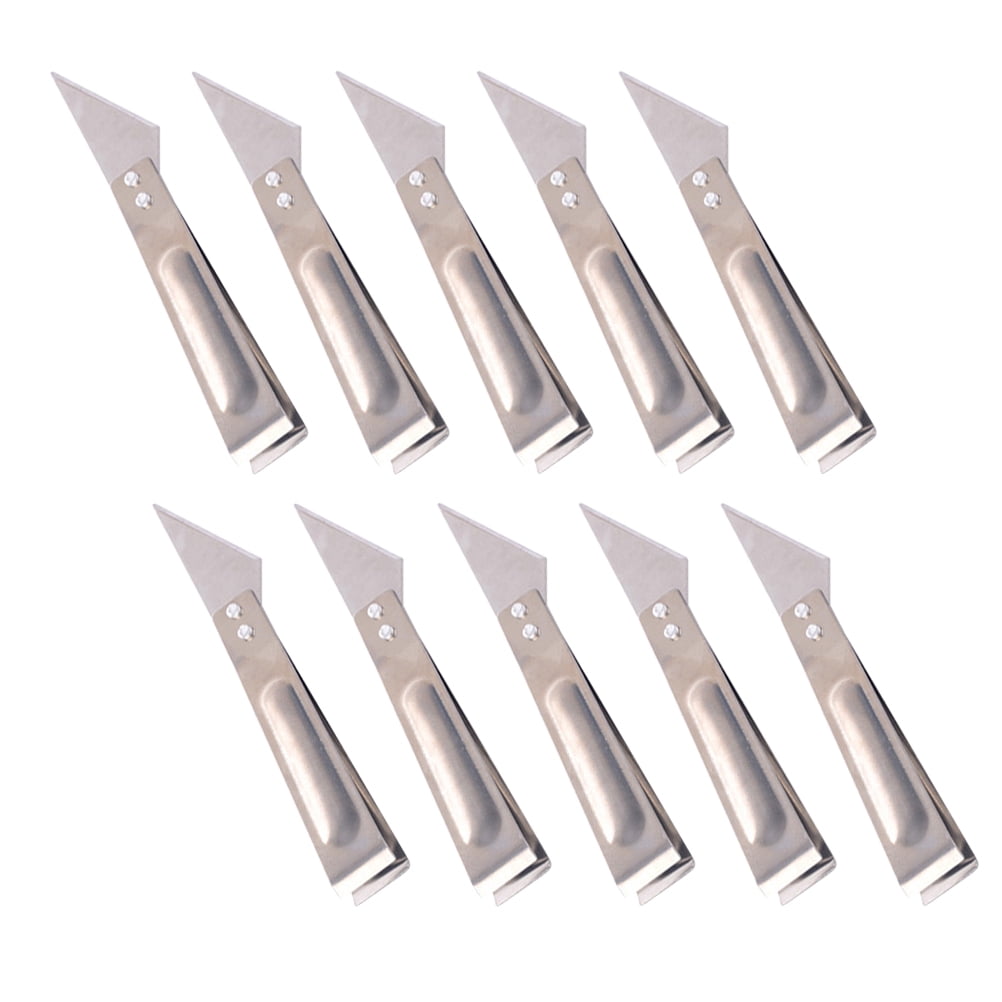 Hair Puller 10 Pcs Compact Chicken Tweezers Small Metal Plume Stainless