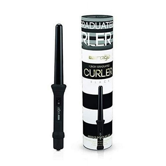 Hair Rage Curling Iron | Limited Edition Professional Curler with Graduated Clipless Barrel