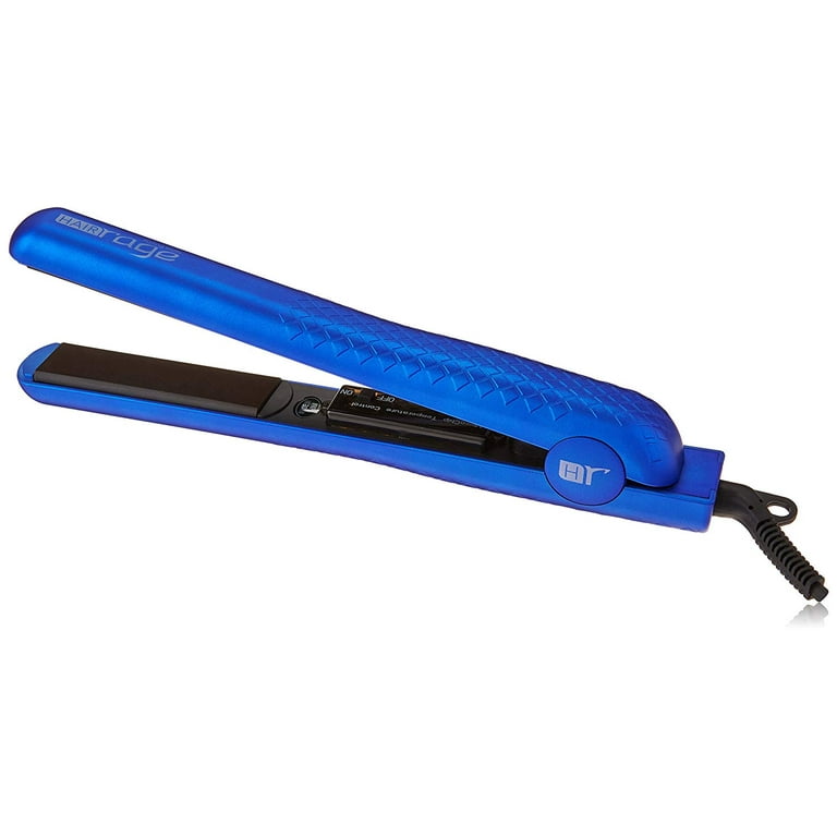 Hair Rage Pro Salon Model Flat Iron Indigo Walmart