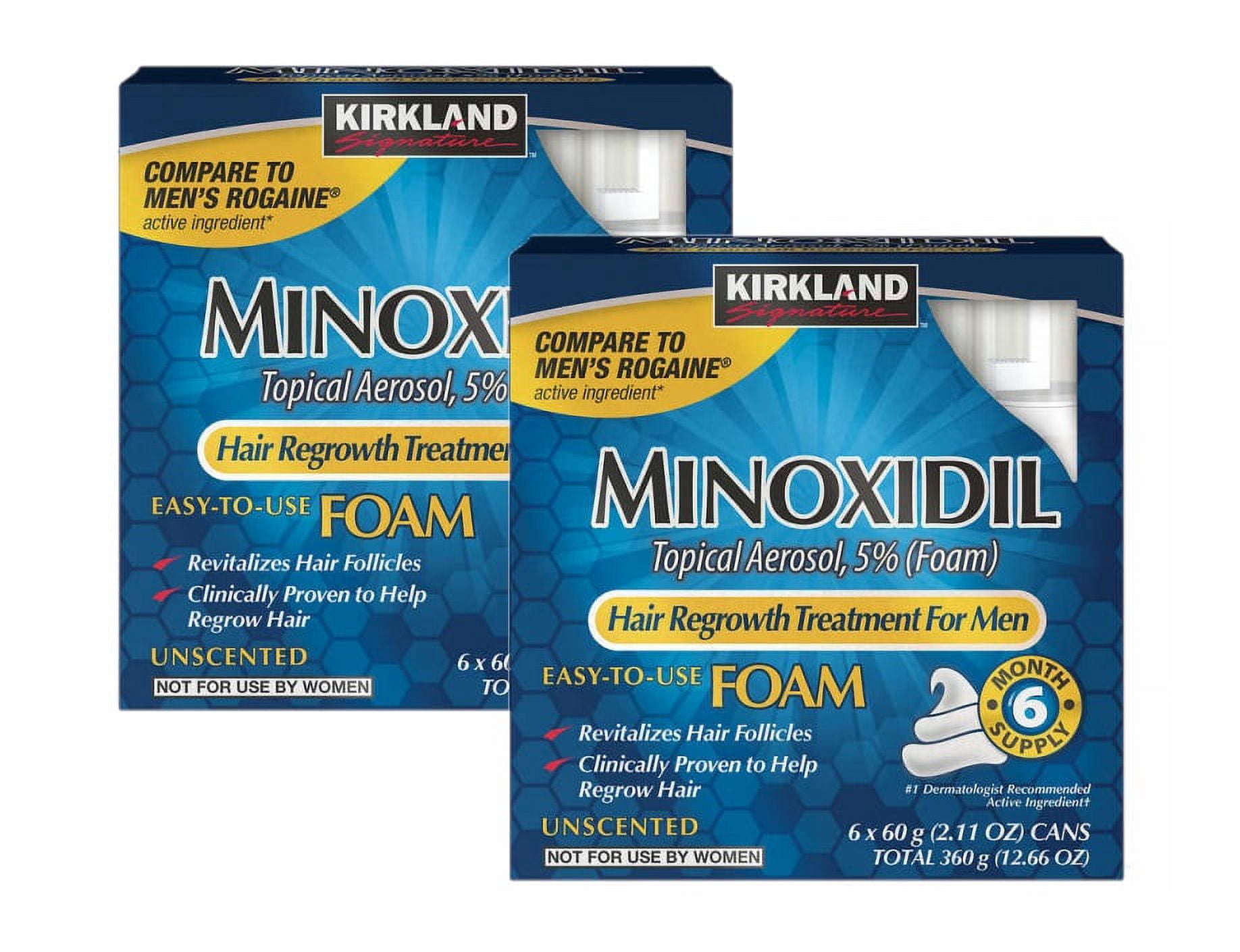 Hair Regrowth Treatment Minoxidil Foam for Men 12 Month Supply