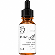 Hair Rejuvenation Serum- Maximum Strength DHT Blocker. Repairs & Stimulates New Follicle Hair Growth. Grow Stronger, Thicker, Fuller, Longer, Healthier Looking Hair. For Men & Women.