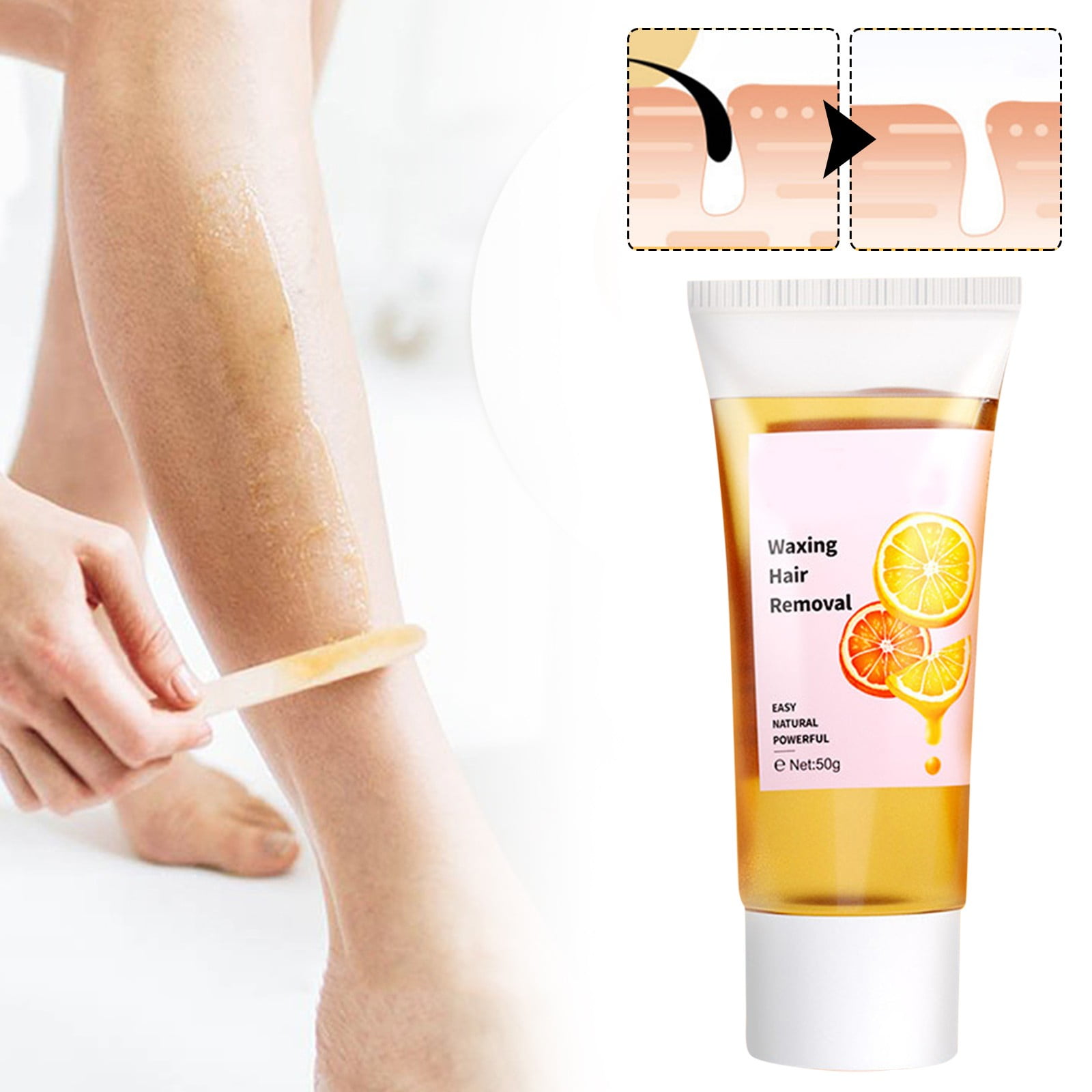 Hair Removal Beeswax, Area Natural Kit Sugar Wax Hair Removal Pink