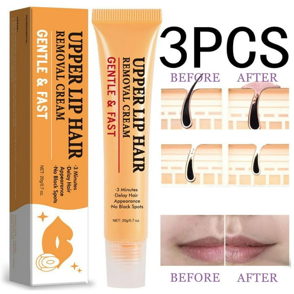 Hair Removal Cream,Facial Hair Removal Cream,Lip Hair-removal Cream,Facial Hair Removal Cream,Upper Lip Hair Removal,Soothing Hair Removal Cream for Face(3pcs 20g/0.7oz)from Biweutydys