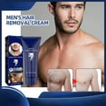 Hair Removal Cream For Men, Hair Remover Effective Painless Soothing Depilatory Mens Intimate