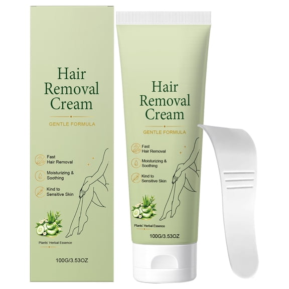 Hair Removal Cream - Gentle Depilatory Cream for Arms Legs Armpits, Moisturizing Smooth Skin Formula, Sensitive Skin Hair Remover Cream, Fast Acting Body Hair Removal Cream 1PC*1