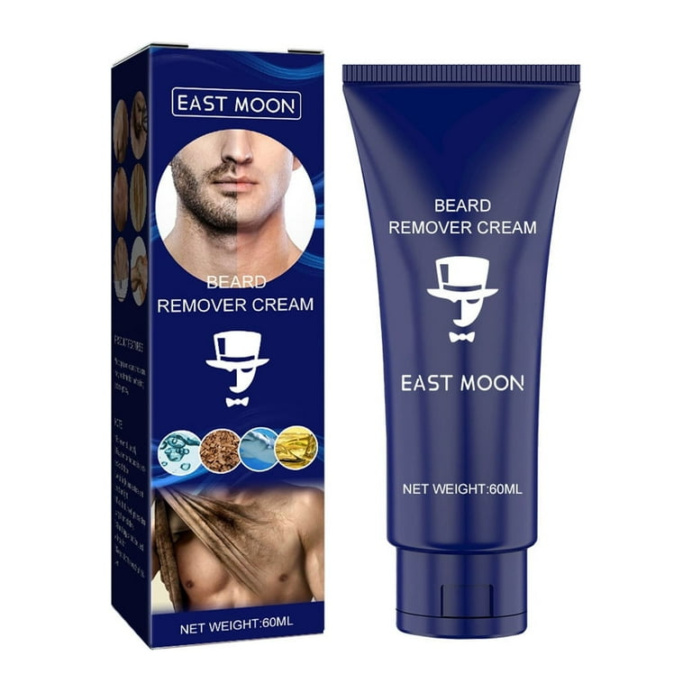 Hair Removal Cream Permanent Men s Facial Beard Remover Gel Face Depilatory 60ml