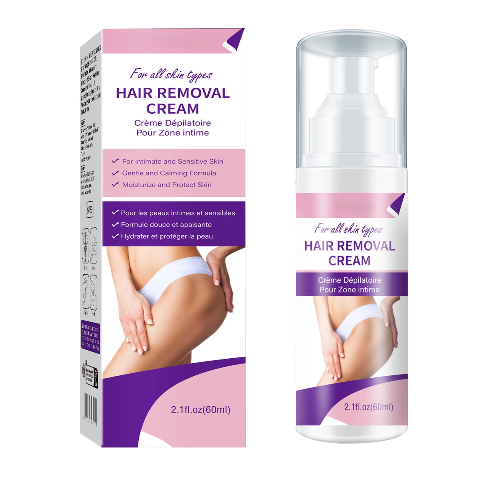 Hair Removal Cream for Women and Men : Sensitive Depilatory Cream for ...