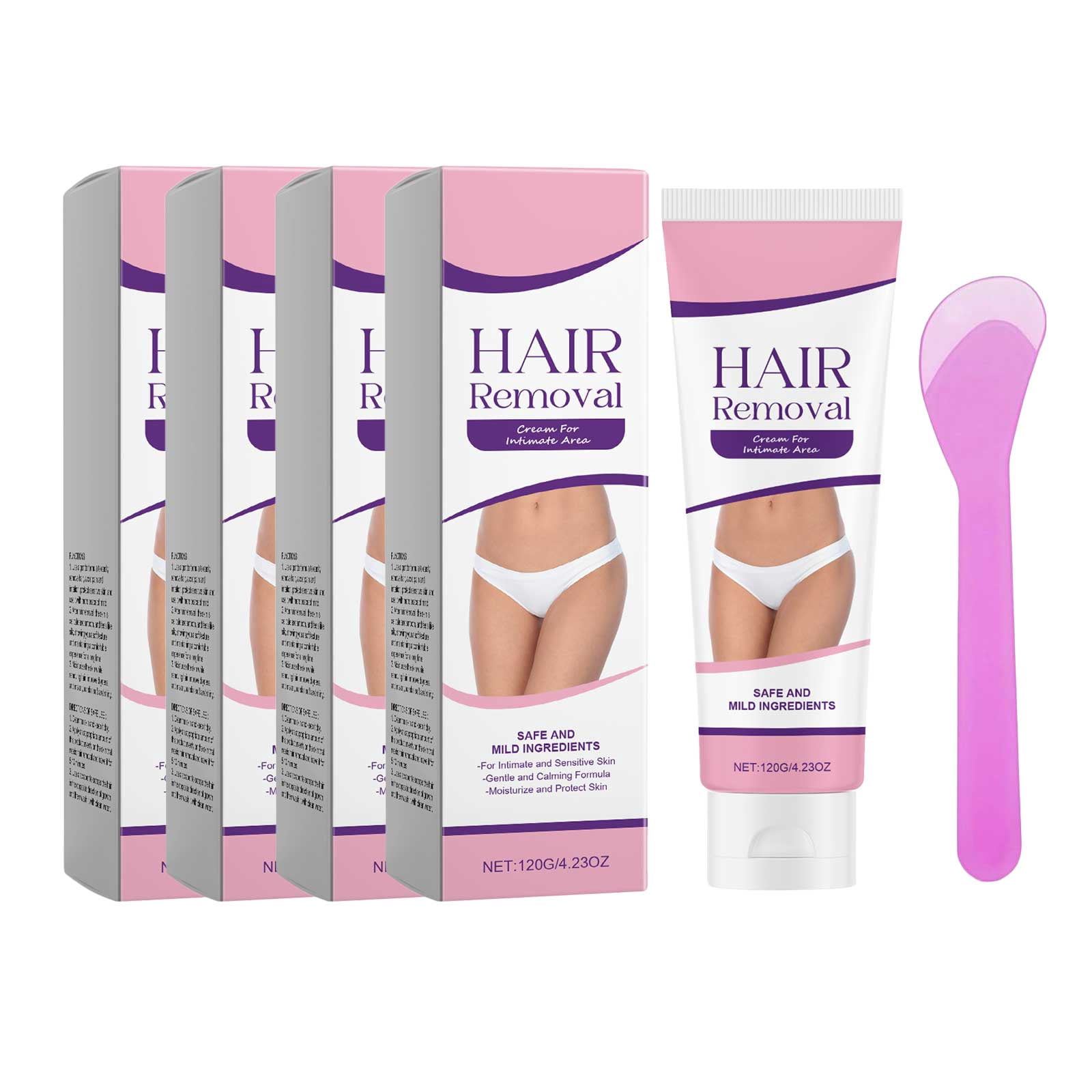 Hair Removal Cream for Women - Sensitive Skin Depilatory Cream for ...