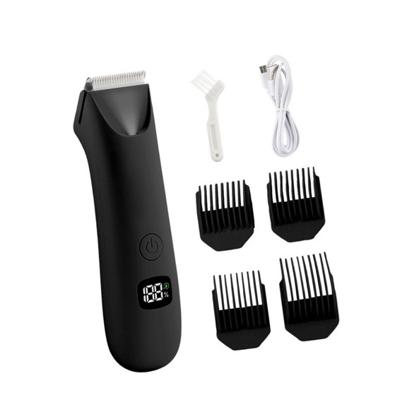 Hair Removal Device Rechargeable Electric Trimmer Digital Display Shaver for Face Legs Grooming Tool