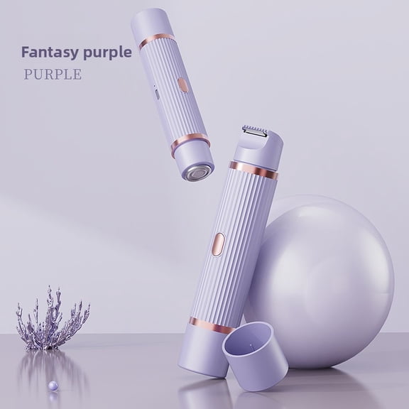 Hair Removal Device for Women, Dual-Head Shaver, Private Area Pubic Hair Trimmer, Electric Hair Removal Device for Women