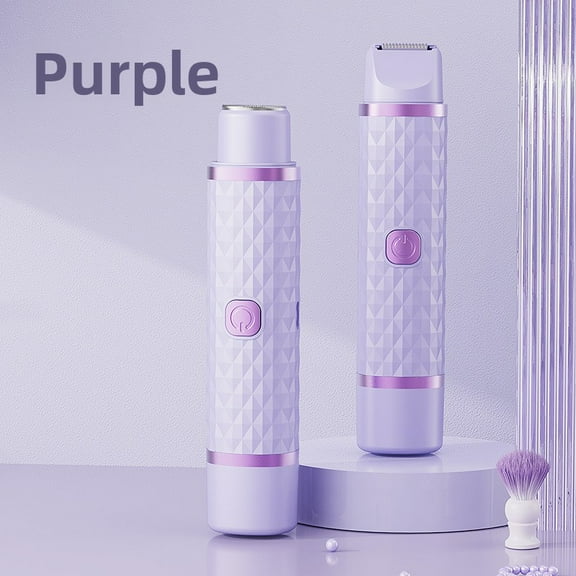 Hair Removal Device for Women, Dual-Head Shaver, Private Area Pubic Hair Trimmer, Electric Hair Removal Razor, Unisex Hair Removal Tool