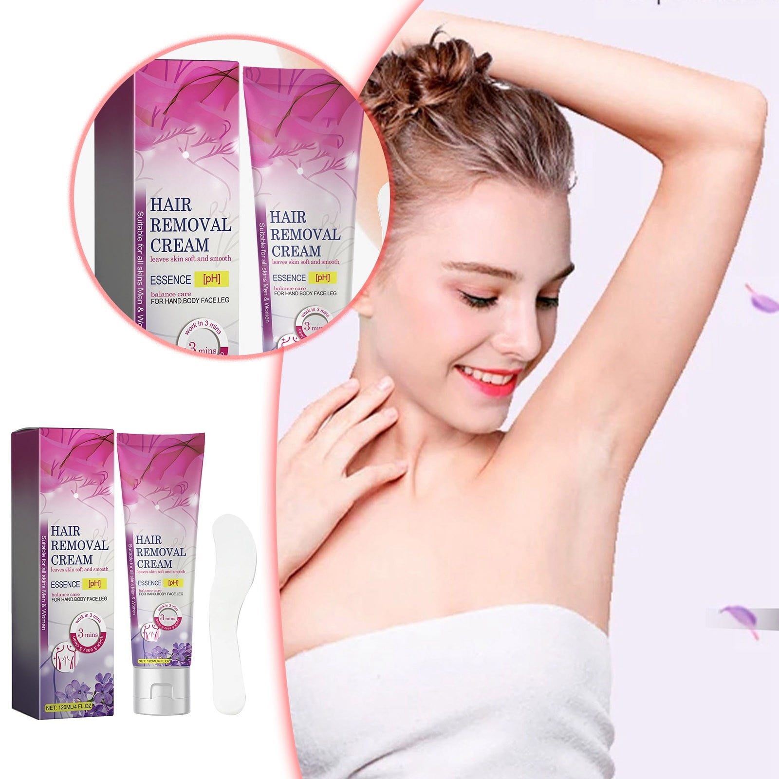Hair Removal For Men And Women Gel Hair Removal Lotion For All Skin ...