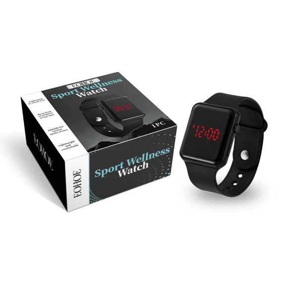 EOHOE Silicone Care Watch for Outdoor Sports & Fitness Tracking - Stylish & Portable Daily Wear