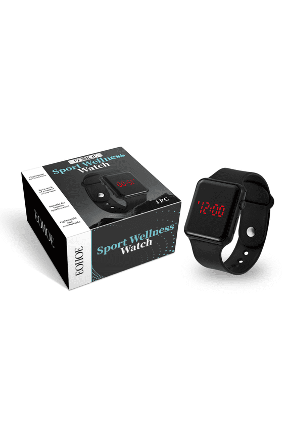 Silicone Care Watch for Outdoor Sports & Fitness Tracking - Stylish & Portable Daily Wear