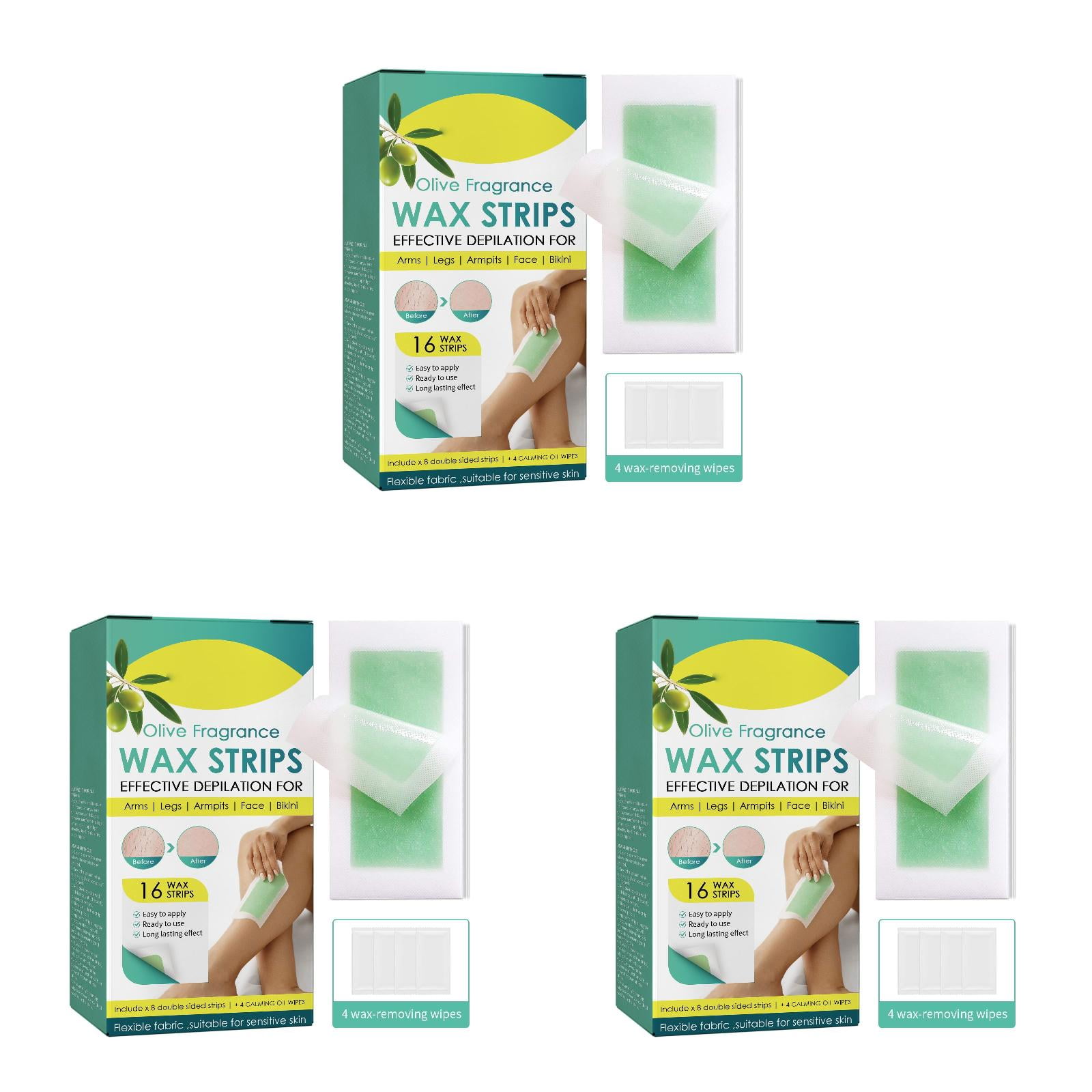 Hair Removal Wax Strips Hair Removal Kit For Men And Women With 16 Body