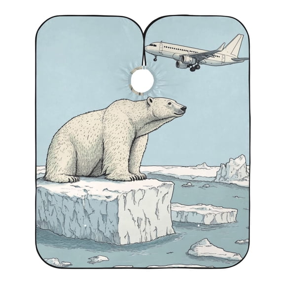 "Hair-Resistant" Barber Cape: Your Shield Against Stray Strands. Bear