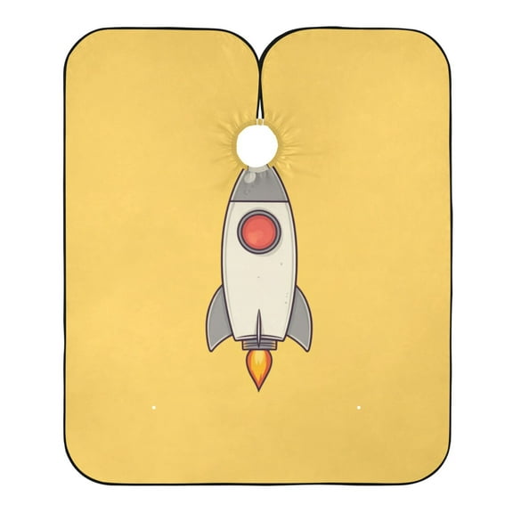 "Hair-Resistant" Barber Cape: Your Shield Against Stray Strands. Rocket