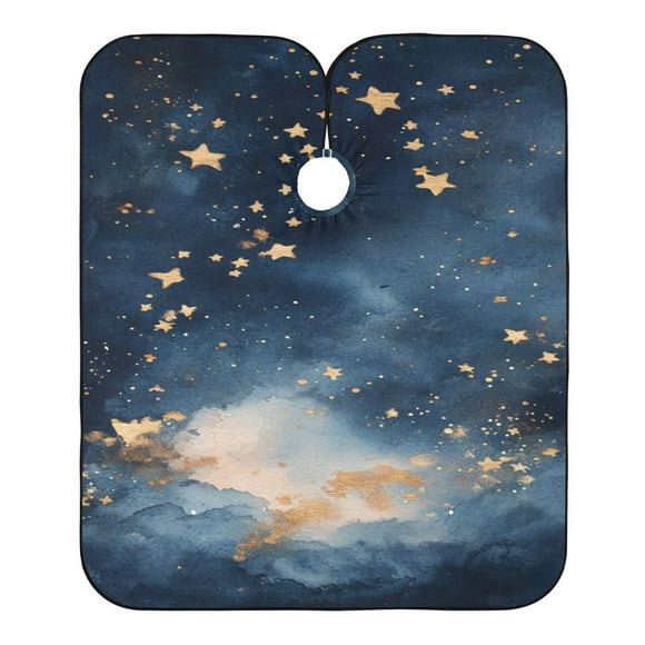 "Hair-Resistant" Barber Cape: Your Shield Against Stray Strands. Stars
