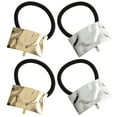 Hair Ribbons 4 Pcs Golden Accessories Accessory for Women Elastic Band