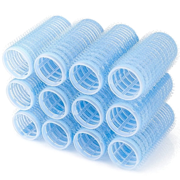 Hair Roller Set, No Heat Hair Curlers, Self Grip Hair Rollers for Long hair, Medium and Short hair, Salon Hair Dressing Curlers, 0.6 inch/Diameter DIY Hair Styles(Random Color)