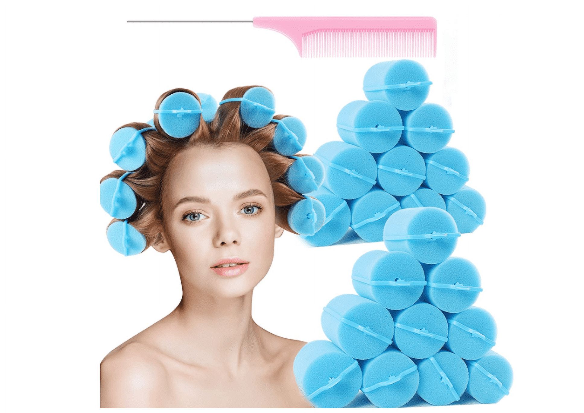 Hair Rollers,24 Pieces Jumbo Foam Sponge Hair Roller for Hair,Soft