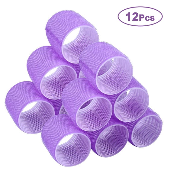 Hair Rollers Curlers Multicolor Self Grip Cling Topboutique Nylon Plastic Sticky Curling Tools Pro Salon Hairdressing Curlers Or DIY Curly Hairstyle Color Random (30mm/1.2" 12Pack)