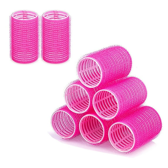 Hair Rollers, Self Grip Hair Curlers for Hair, Short Hair Roller Sets, No heat Salon Hairdressing Curlers Rollers for Women, Pack of 12 Small 0.6 Inch (Random Color)