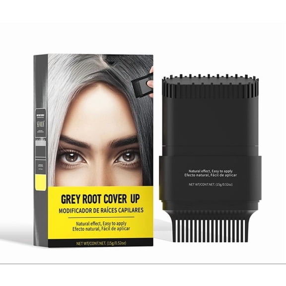 Hair Root Touch-Up Stick, Instant Grey Root Cover Up | Dual-Sided Ergonomic Comb Design For Natural Gray Coverage Conceals Hair Thinning Hair, Long-Lasting Formula for Quick Touch-Ups (DARK BROWN)