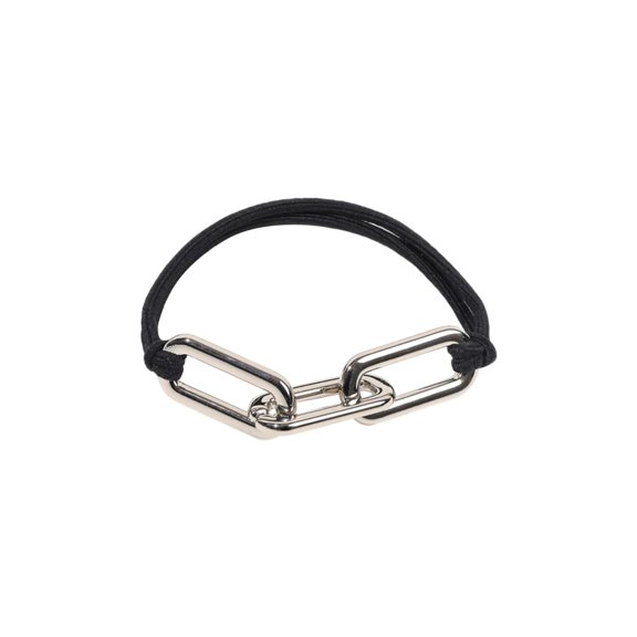 Hair Rope Accessories for Women Chain Leather Band Electroplating Alloy Hair Ring Bracelet Head Rope Hair Band Elastic Hair Tie for Everyday Use