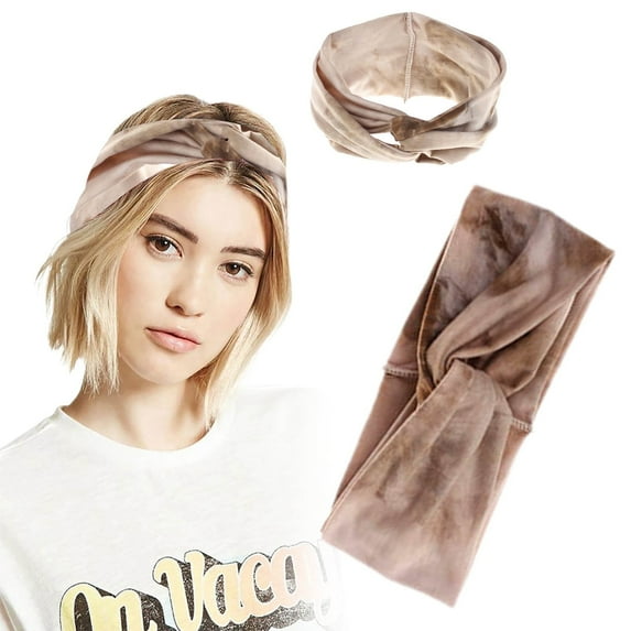 Hair Rope Bradem Women Boho Wide Headbands Headband Tie Dye Knotted Head Wrap Elastic Hairbands Hair Accessories, New Elastic Sports Headband, 1 New Elastic Sports Headband