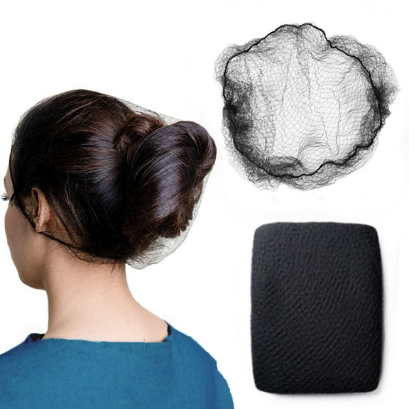 Hair Rope Discreet Nylon Hair Net Black 10Pcs - Hair Coverings for Women and Men for Hair Buns Sleeping and Kitchen Activities 10PCS